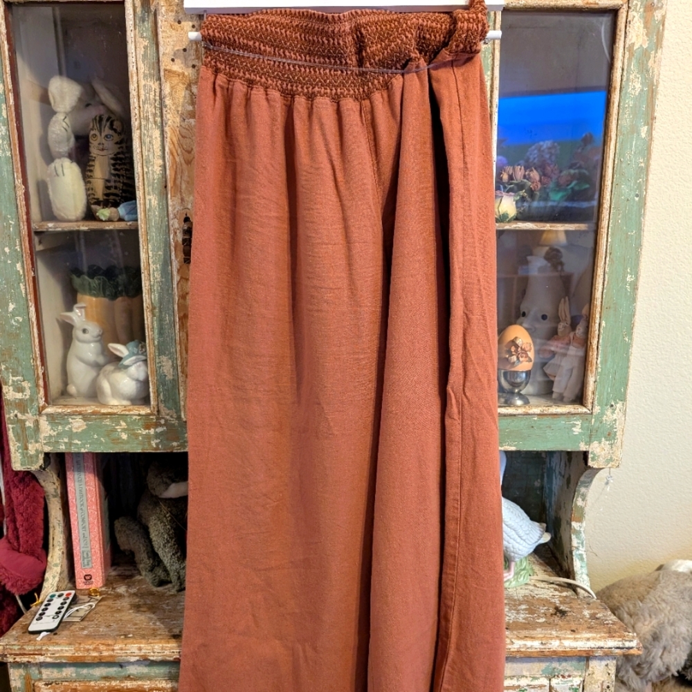 Rewash Rust Wide Leg Pants